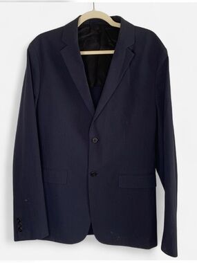 Theory Men's Navy Blazer - Classic Two-Button Jacket